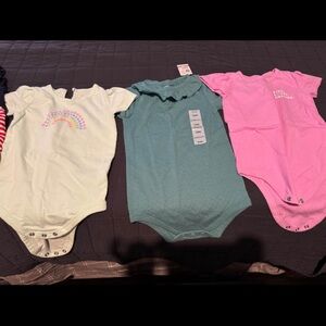 Pink, Green, and Mint Kids One Piece Set